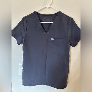 FIGS- CHARCOAL- XS CATARINA. XS YOLA HIGH WAISTED SKINNY SCRUB PANTS